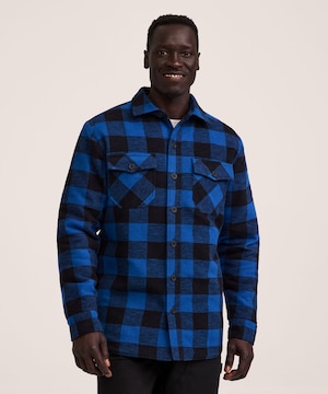Chemise en flanelle d'extérieur matelassée pour hommes, série WorkPro, Dakota