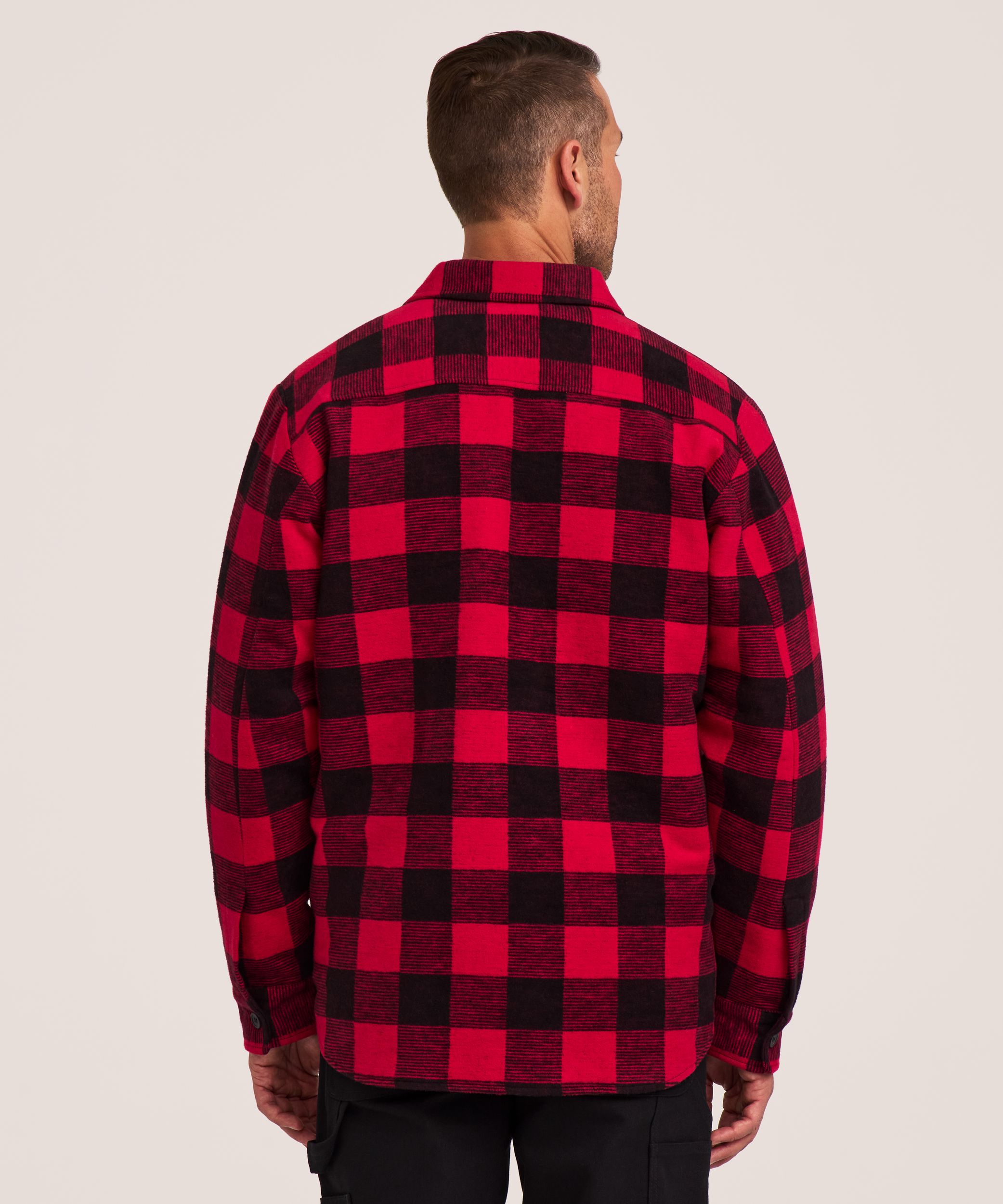 Chemise en flanelle d'extérieur matelassée pour hommes, série WorkPro, Dakota