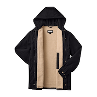 Veste en coutil doublée de sherpa pour hommes, Aggressor Front_Flat