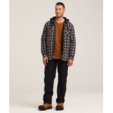 Dakota WorkPro Series Men's Quilted Flannel Hooded Work Shirt Front_Flat