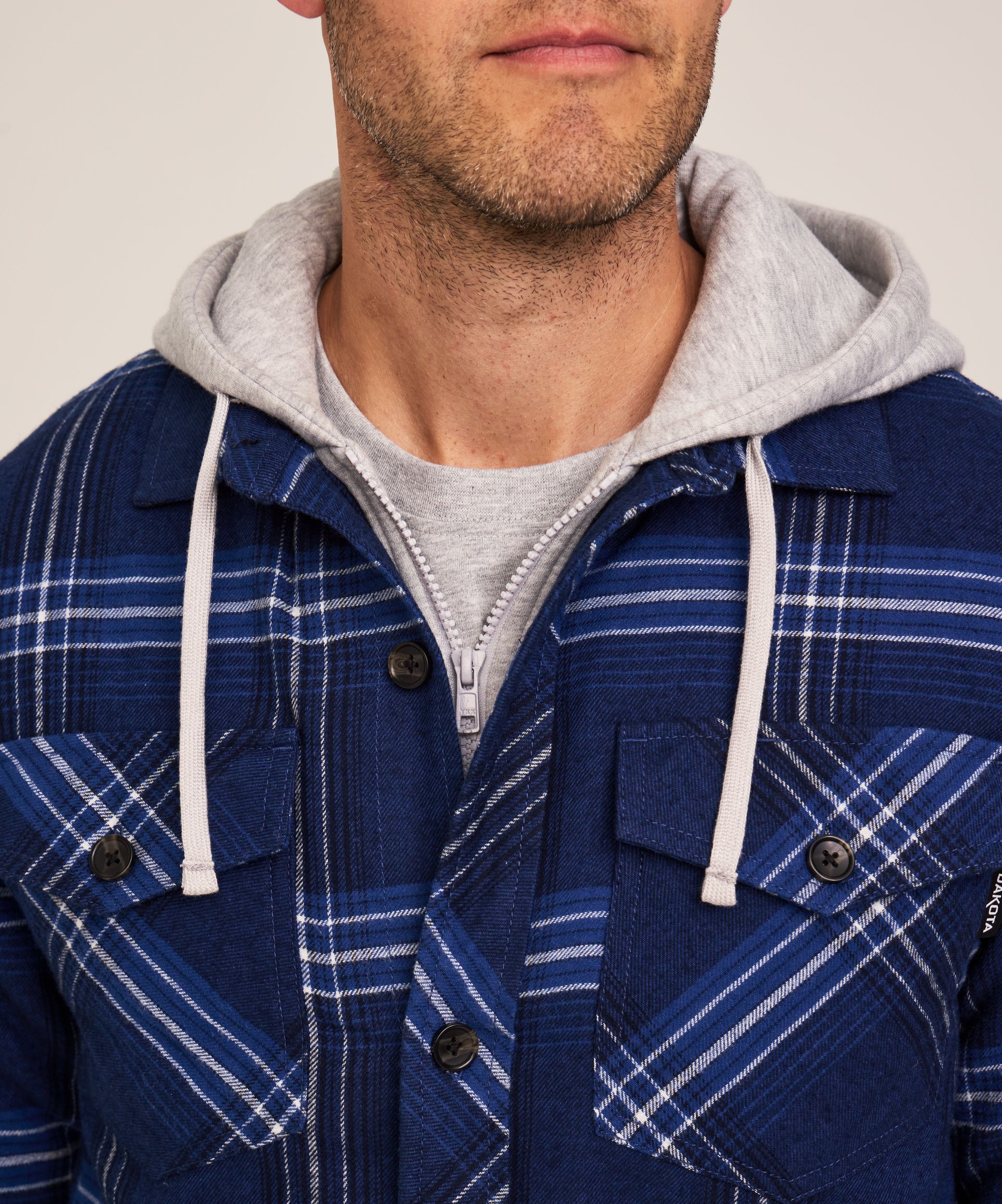 Dakota WorkPro Series Men's Quilted Flannel Hooded Work Shirt