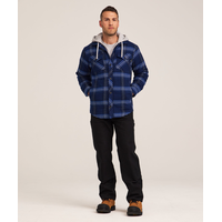 Dakota WorkPro Series Men's Quilted Flannel Hooded Work Shirt