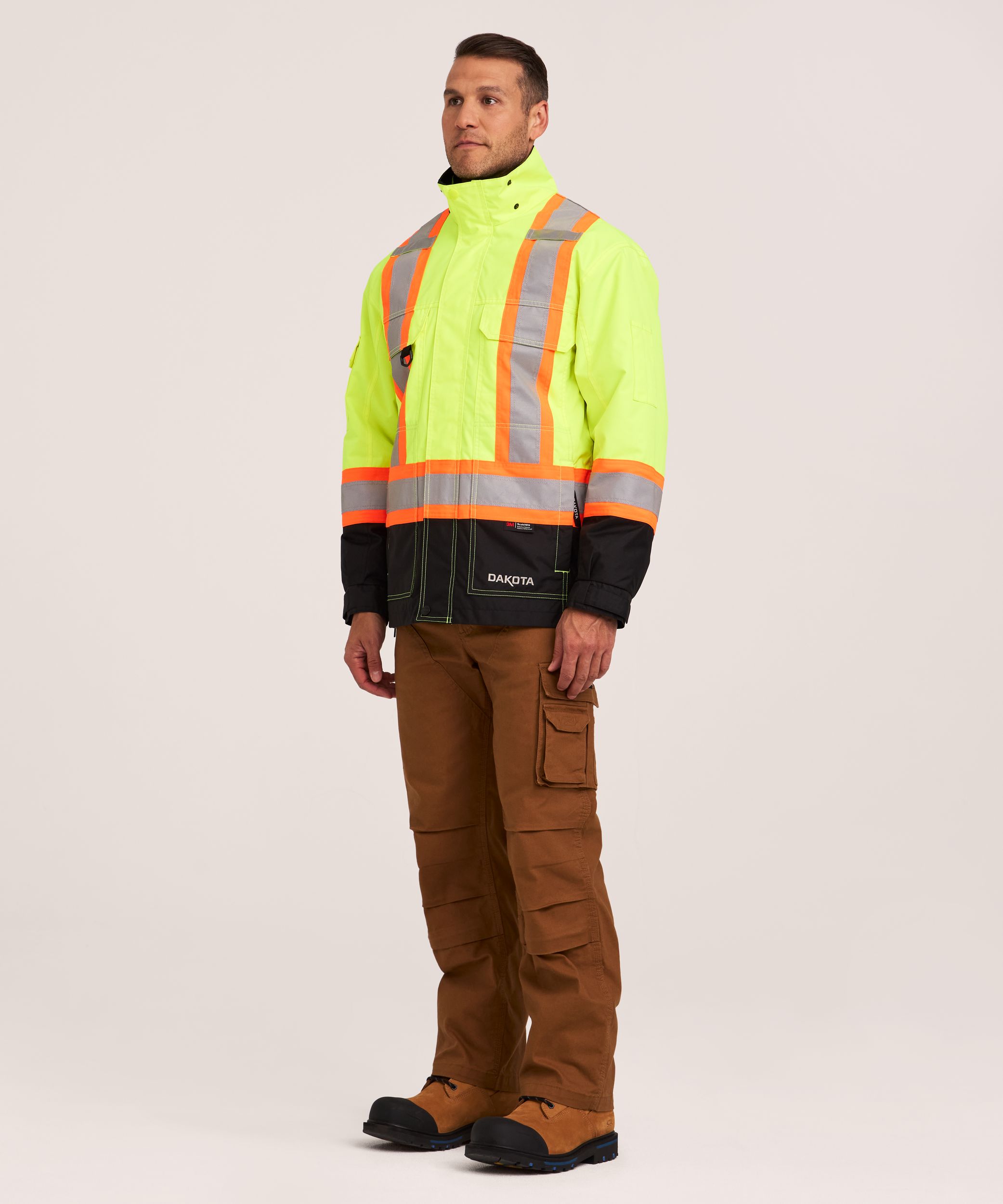 Dakota WorkPro Series Men's 3-in-1 Hi-Vis Jacket