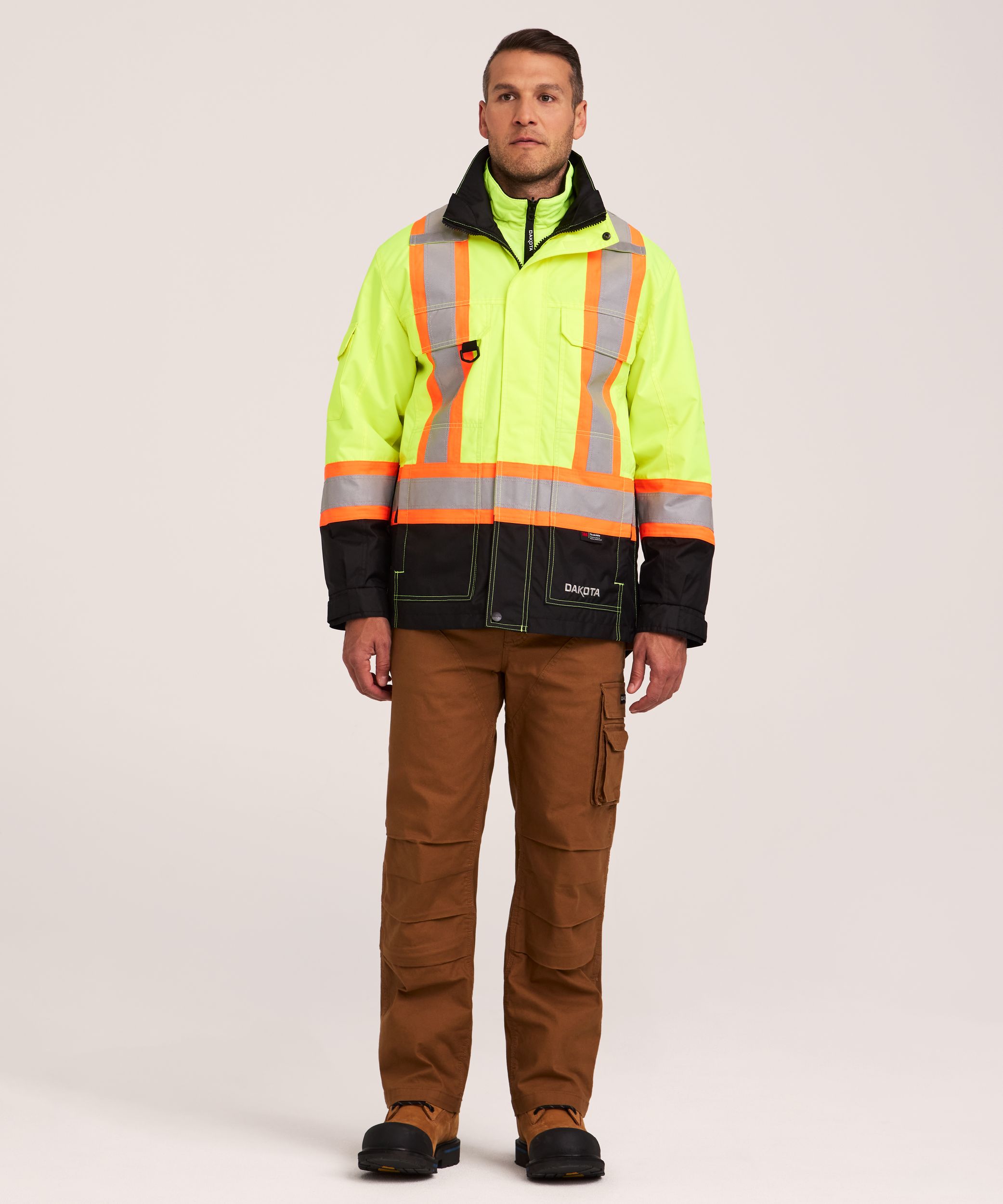 Dakota WorkPro Series Men's 3-in-1 Hi-Vis Jacket