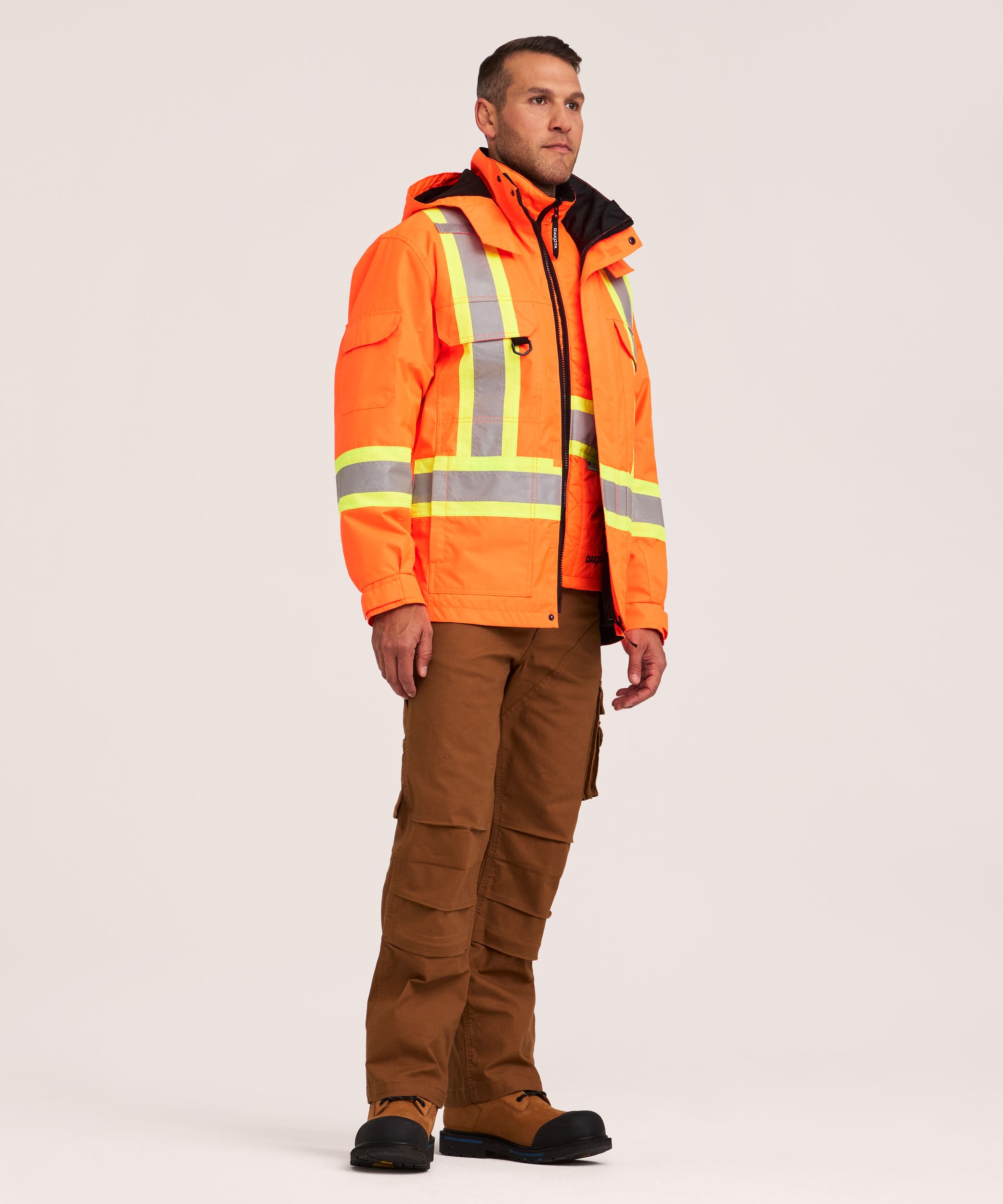 Dakota WorkPro Series Men's 3-in-1 Hi-Vis Jacket