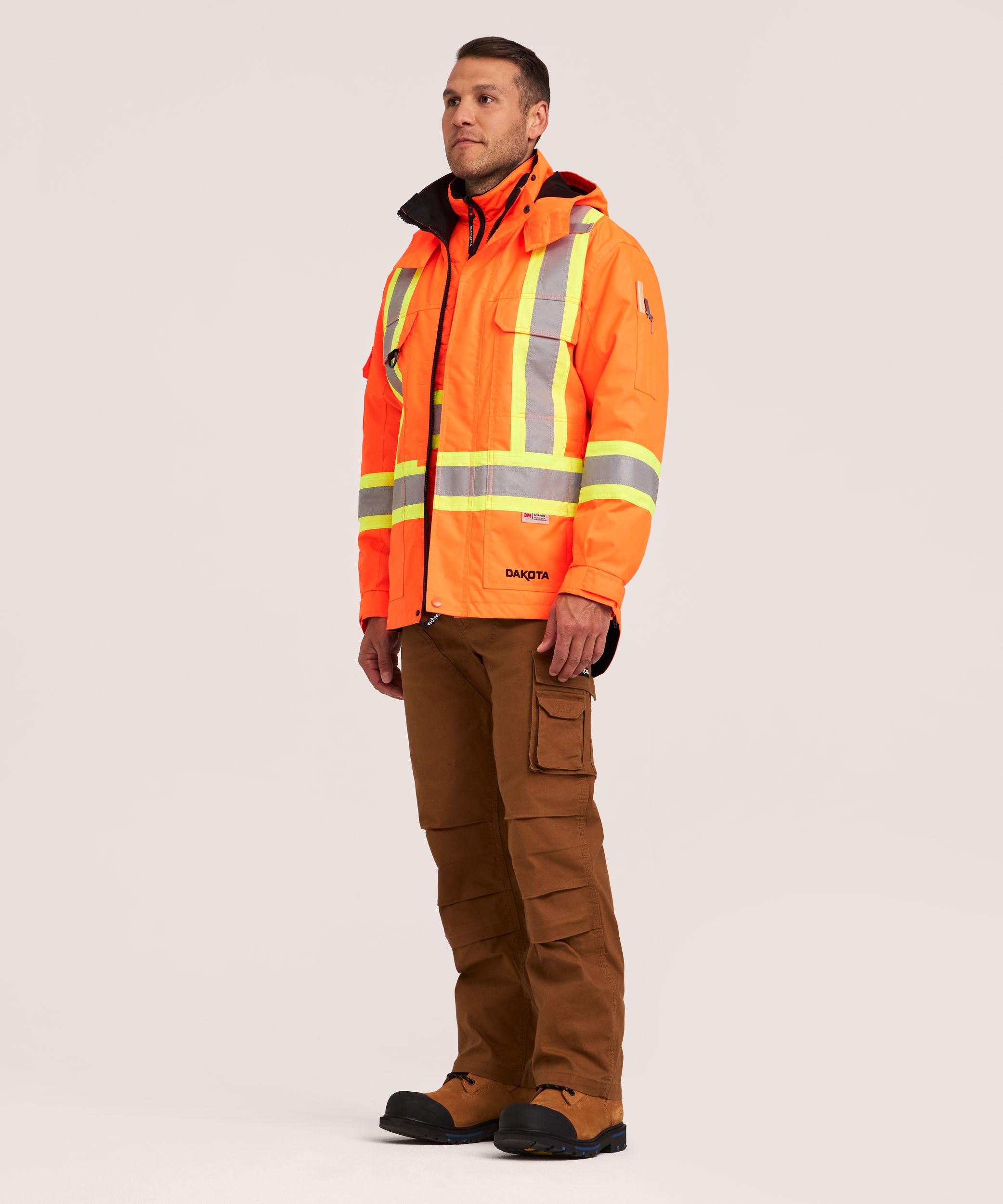 Dakota WorkPro Series Men's 3-in-1 Hi-Vis Jacket