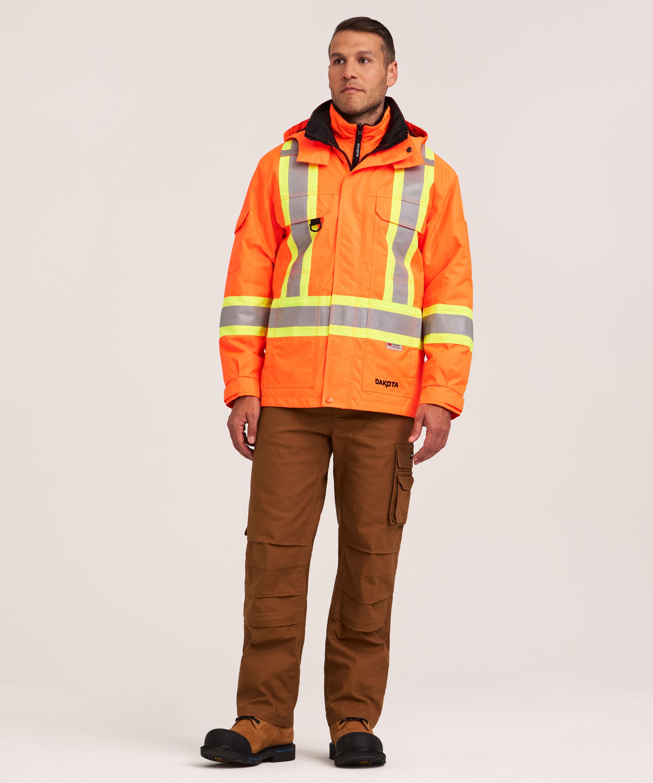 Dakota WorkPro Series Men's 3-in-1 Hi-Vis Jacket