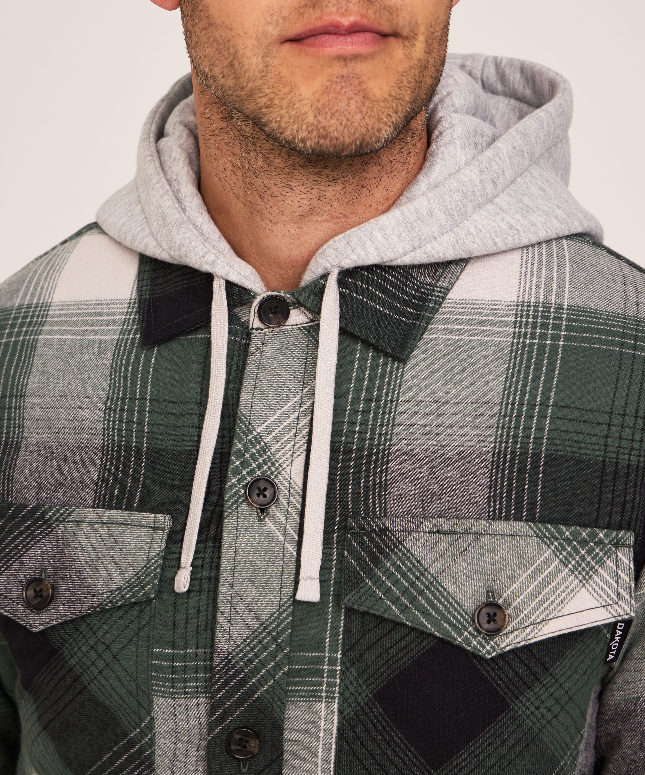 Dakota WorkPro Series Men's Quilted Flannel Hooded Work Shirt