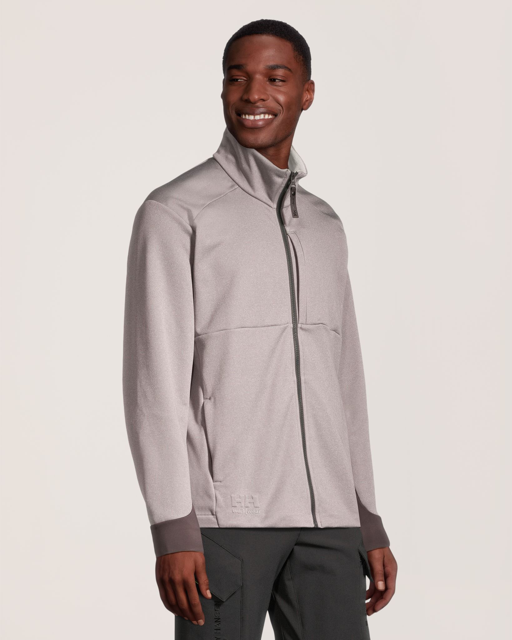 Veste intermédiaire technique en molleton et à glissière pleine longueur pour hommes, Helly Hansen