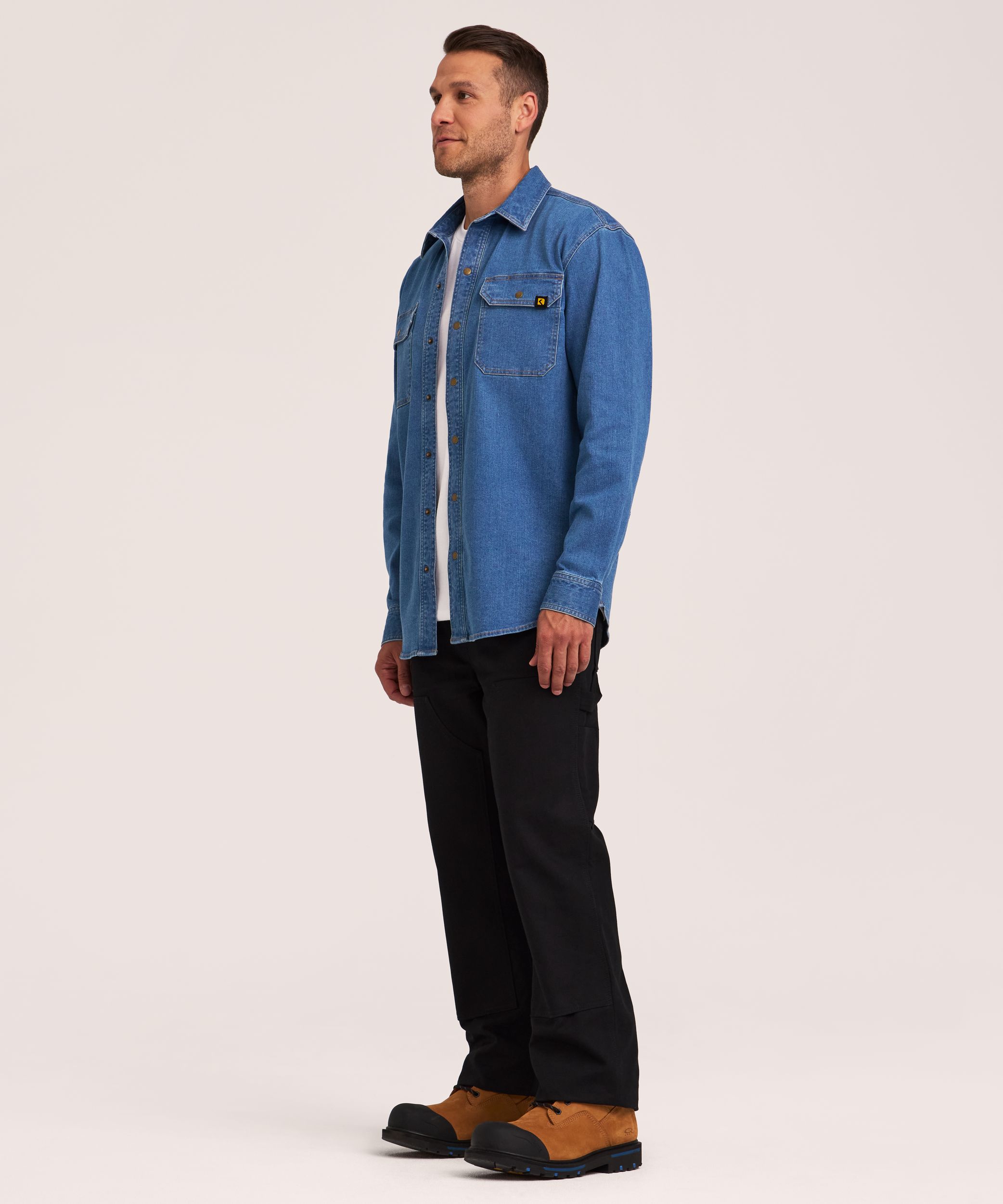 Dakota WorkPro Series Men's Snap Up Denim Shirt
