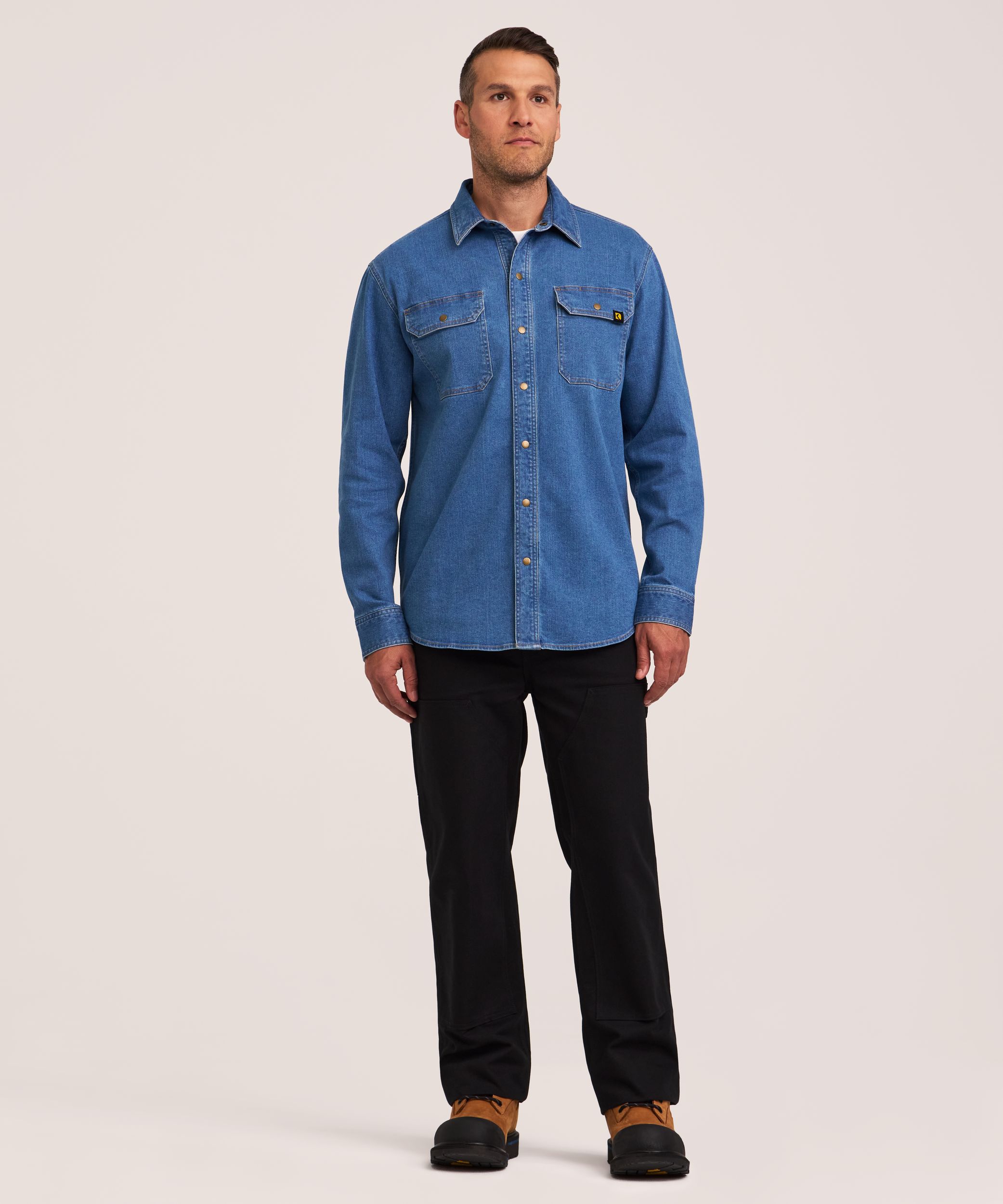 Dakota WorkPro Series Men's Snap Up Denim Shirt