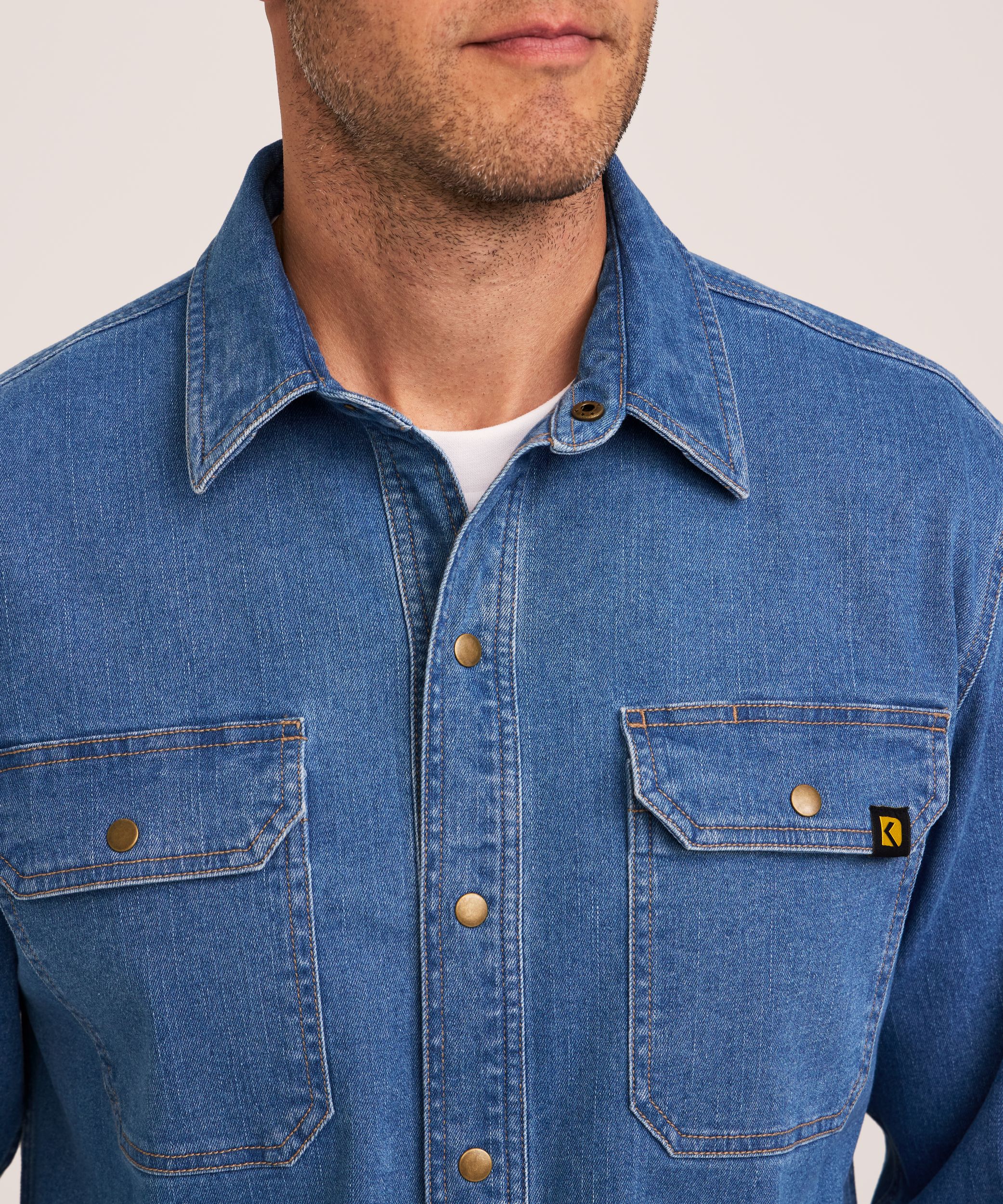 Dakota WorkPro Series Men's Snap Up Denim Shirt