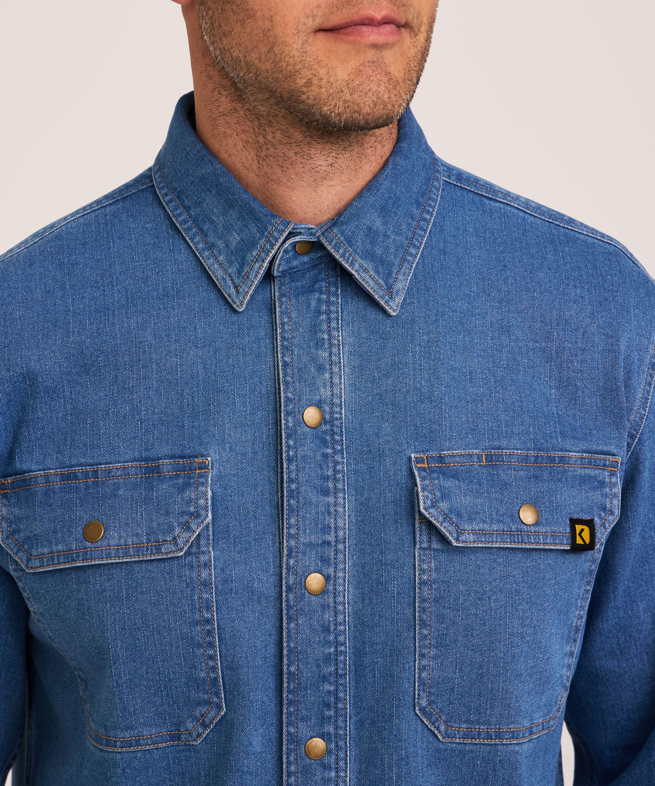 Dakota WorkPro Series Men's Snap Up Denim Shirt