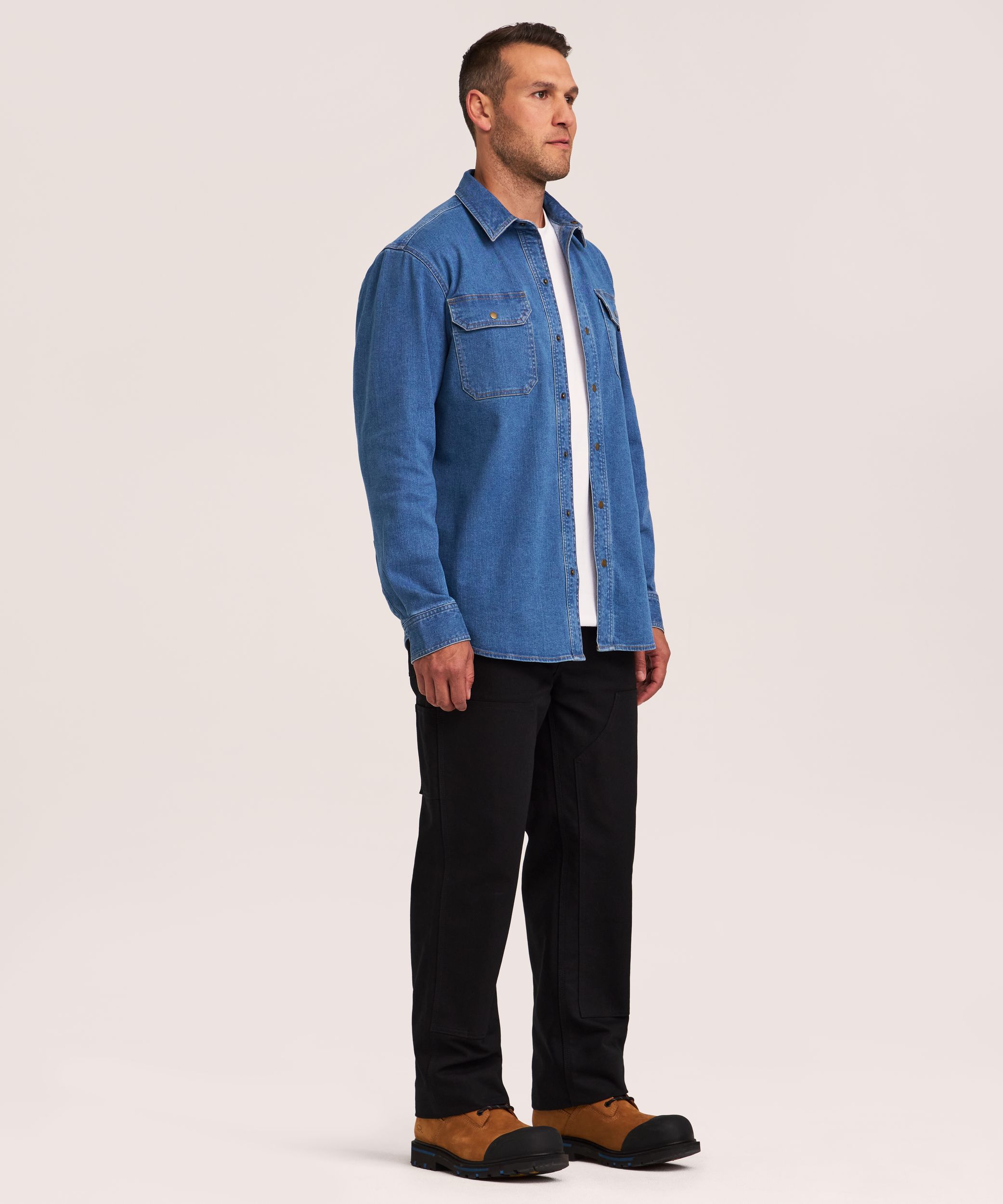 Dakota WorkPro Series Men's Snap Up Denim Shirt