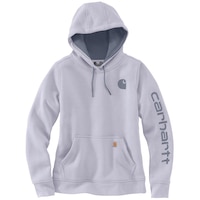 Chandail à capuche graphique à coupe décontractée avec logo sur la manche pour femmes Carhartt
