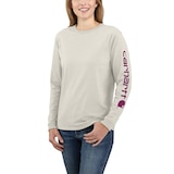 Chandail graphique avec logo sur la manche pour femmes, Carhartt