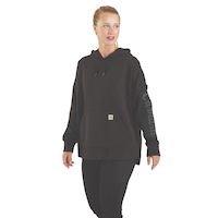 Chandail en molleton avec graphique sur la manche pour femmes, Carhartt Front_Angled_Left