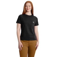 T-shirt léger avec poche pour femmes, Carhartt Front_Angled_Right