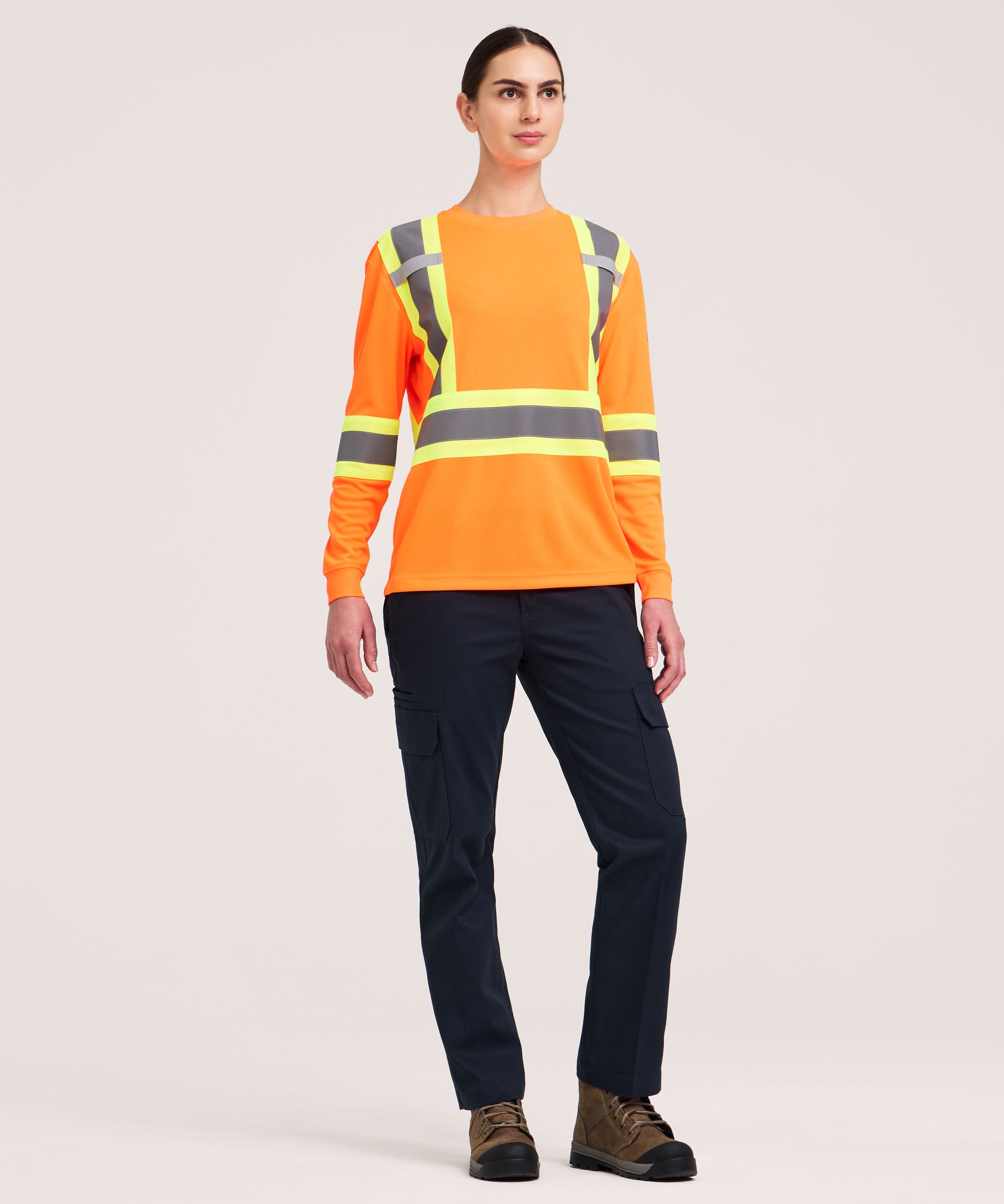 Dakota WorkPro Series Women's Hi-Vis Long Sleeve T-Shirt