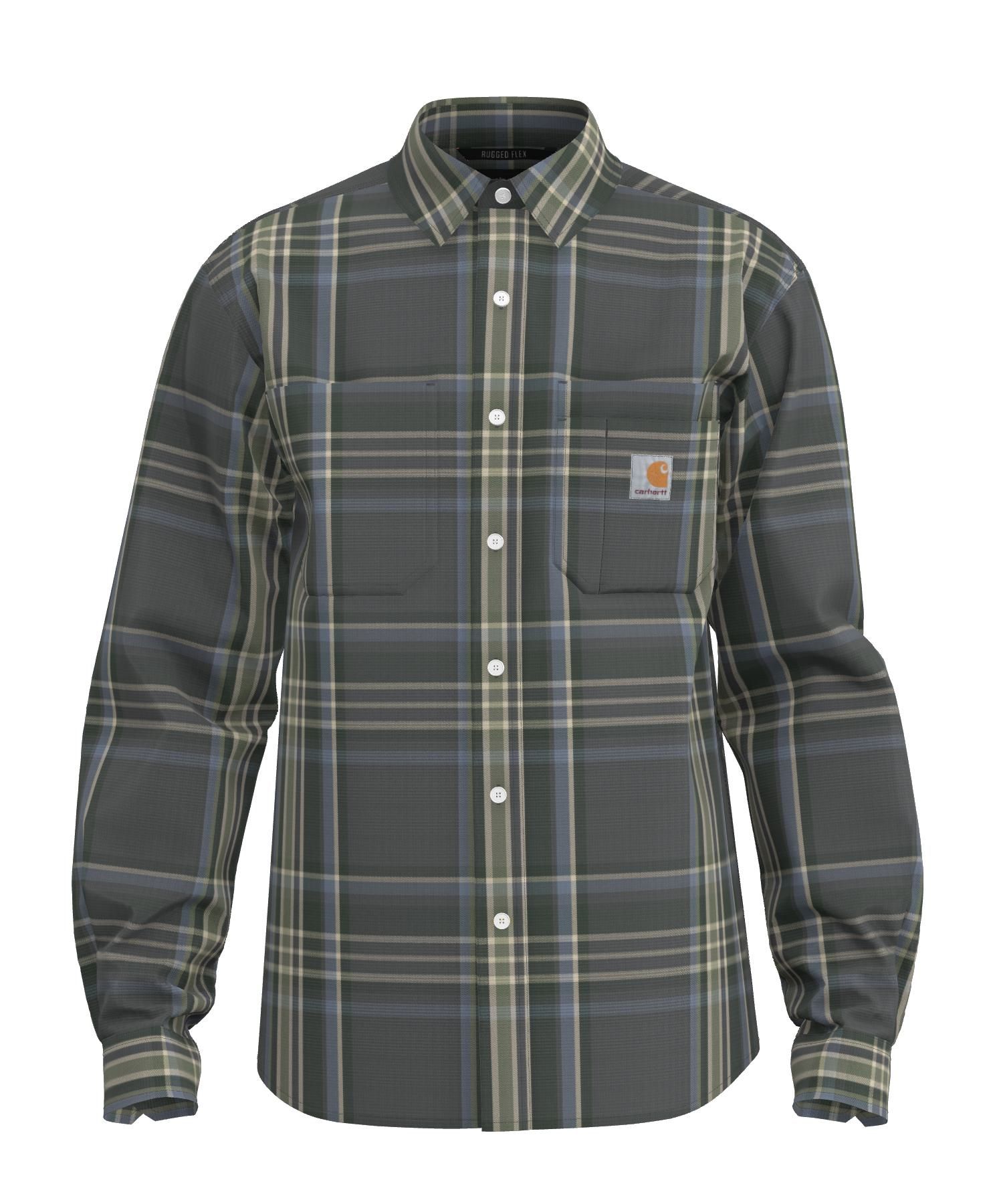 Chemise à carreaux en flanelle d’épaisseur moyenne pour hommes, Carhartt