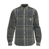 Chemise à carreaux en flanelle d’épaisseur moyenne pour hommes, Carhartt Front_Flat