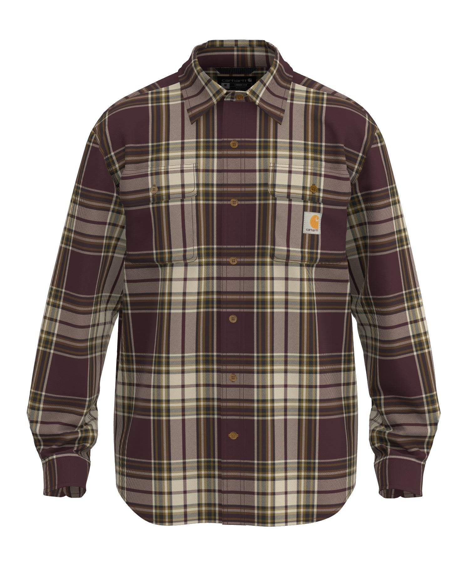 Carhart Men's Heavyweight Flannel Plaid Shirt