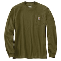 T-shirt à manches longues avec graphique plein air et poche pour hommes, Carhartt Front_Flat