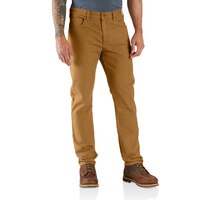 Pantalon étroit en coutil à jambe fuselée et coupe décontractée Rugged FlexMD pour hommes, Carhartt Front_Flat
