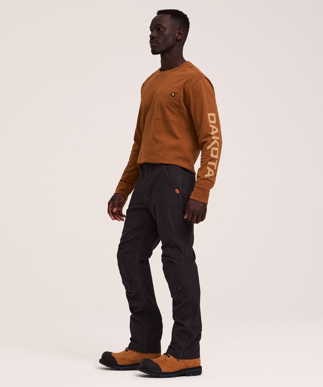 Pantalon de travail extensible en coutil avec protège-genoux, pour hommes, série Workpro, Dakota