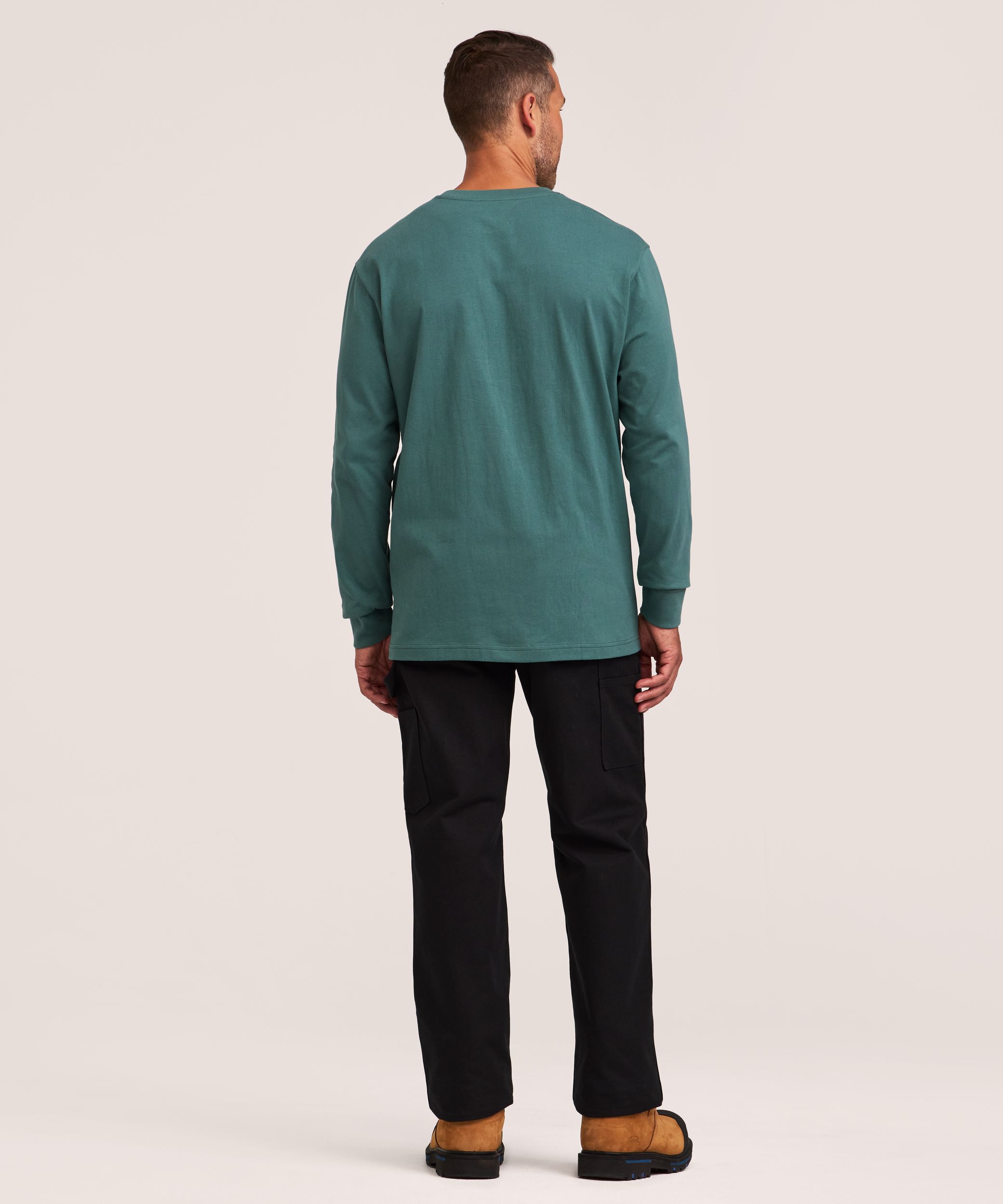 T-shirt à manches longues avec poche au corps pour hommes, série Workpro, Dakota