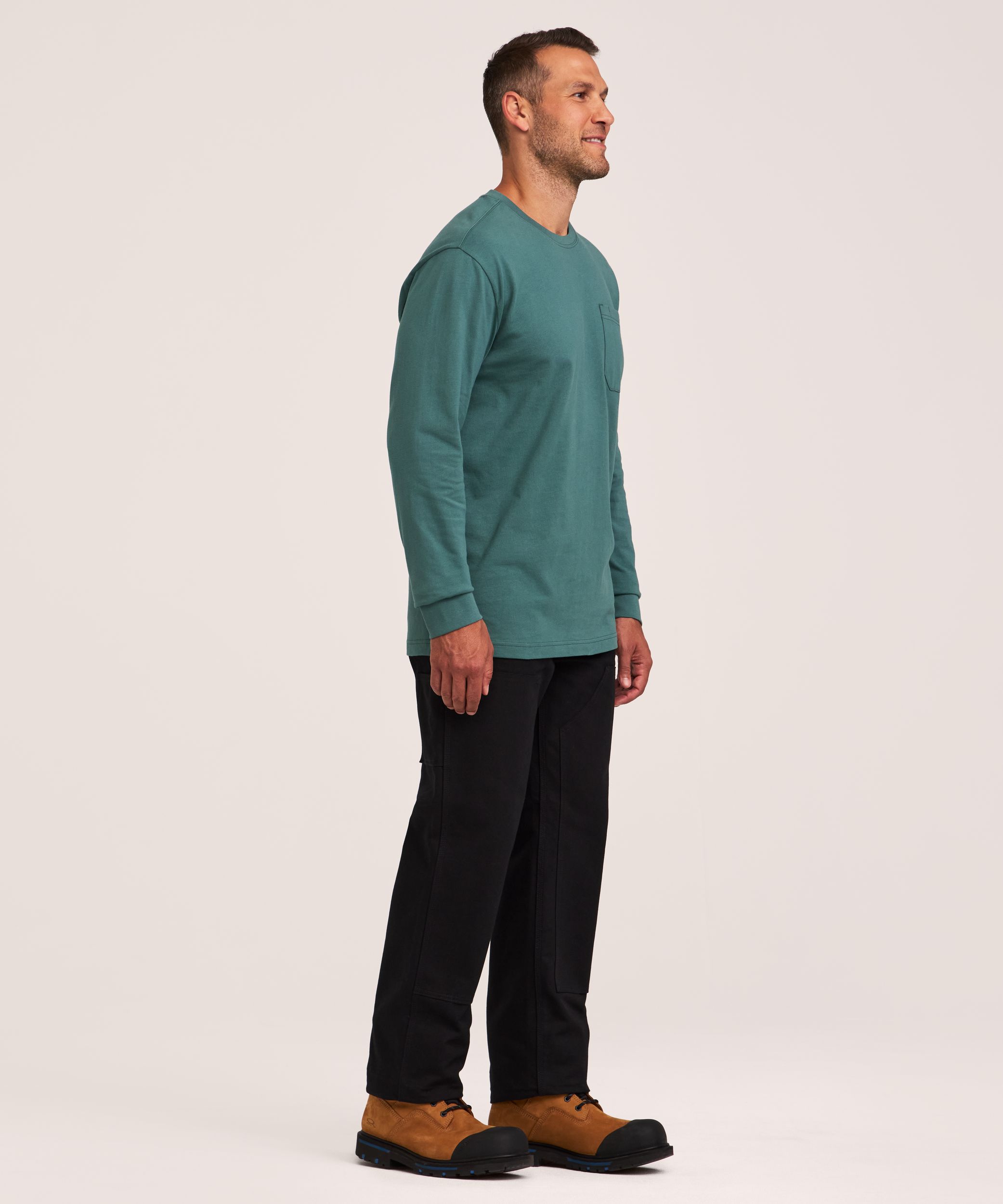 T-shirt à manches longues avec poche au corps pour hommes, série Workpro, Dakota