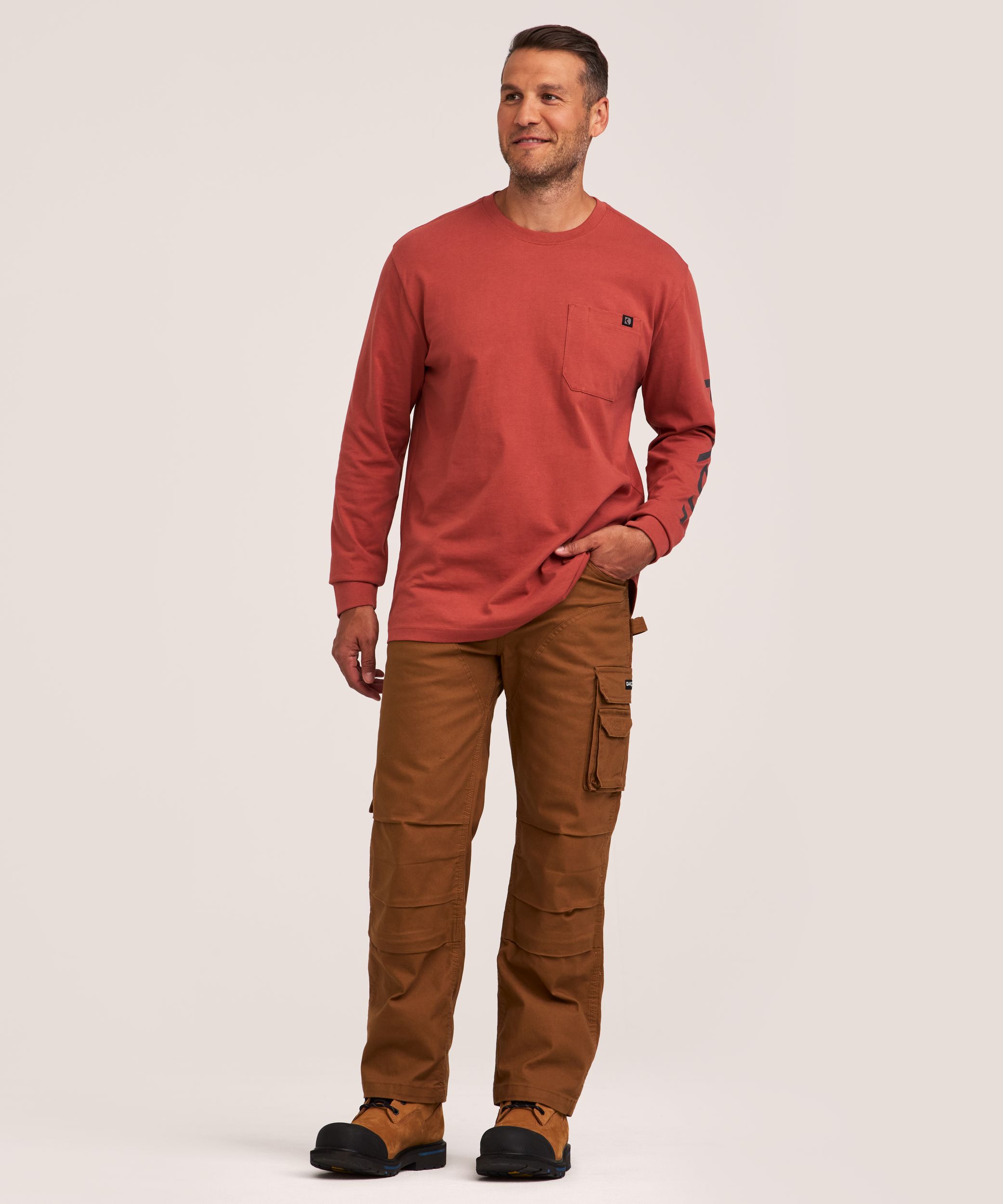Dakota WorkPro Series Men's Core Pocket Long Sleeve T Shirt