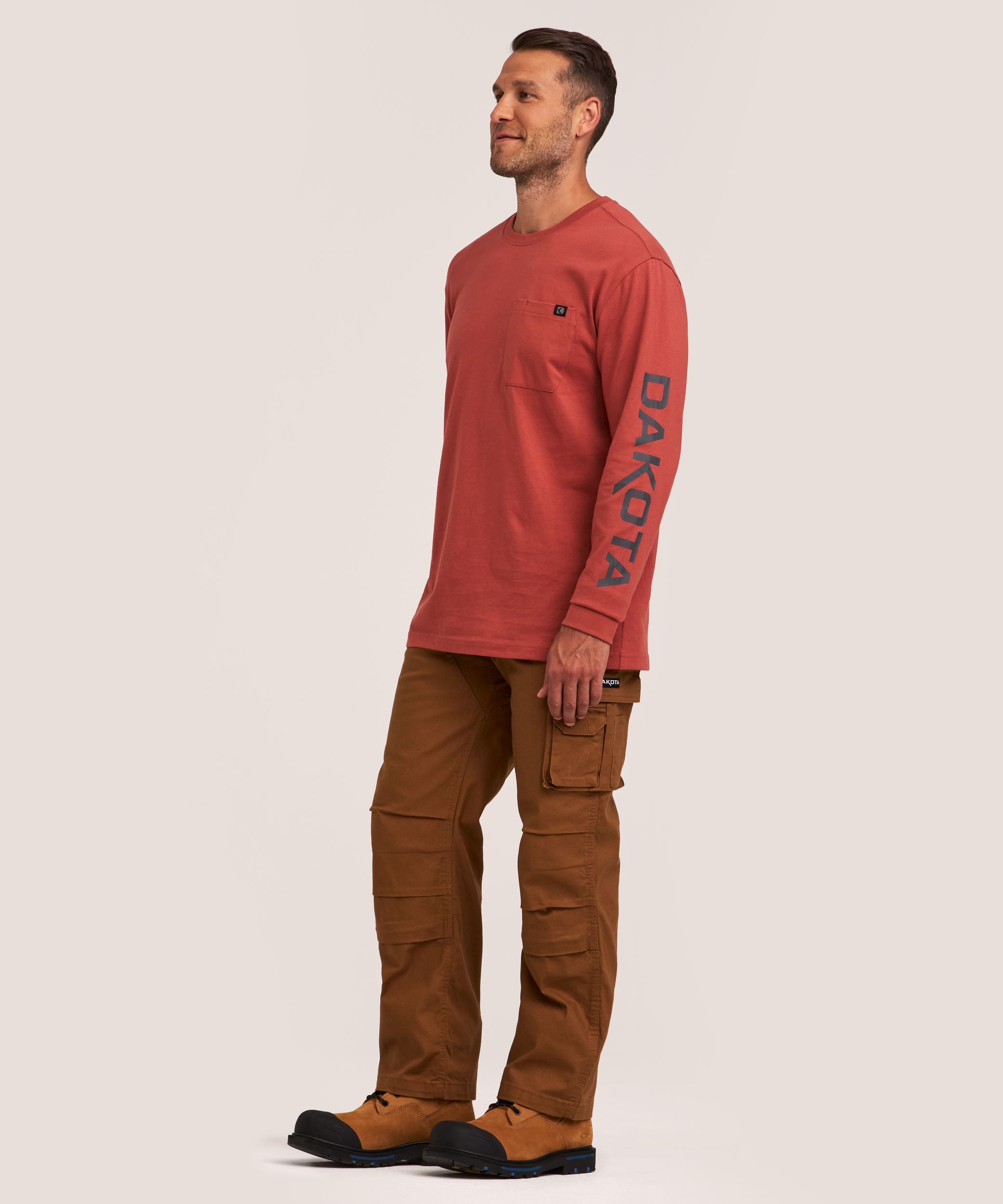 Dakota WorkPro Series Men's Core Pocket Long Sleeve T Shirt