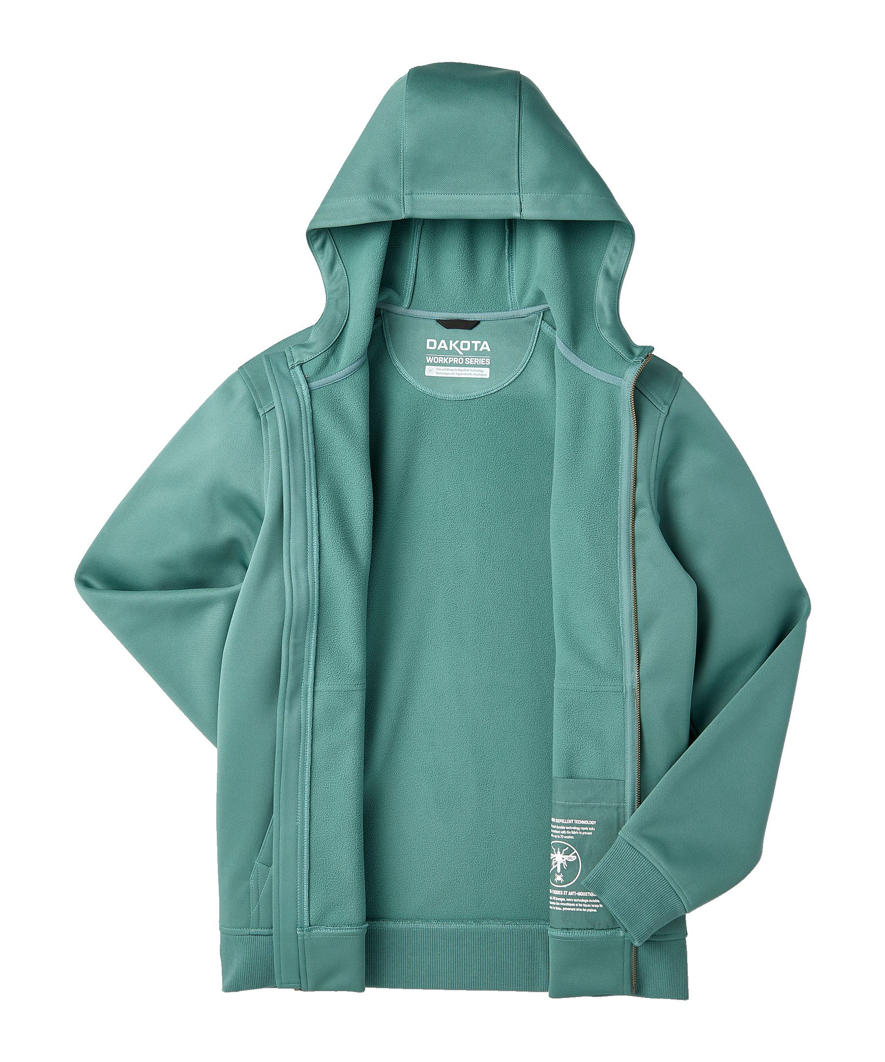 Chandail à capuche avec protection chasse-tiques et chasse-moustiques pour hommes, série WorkPro, Dakota