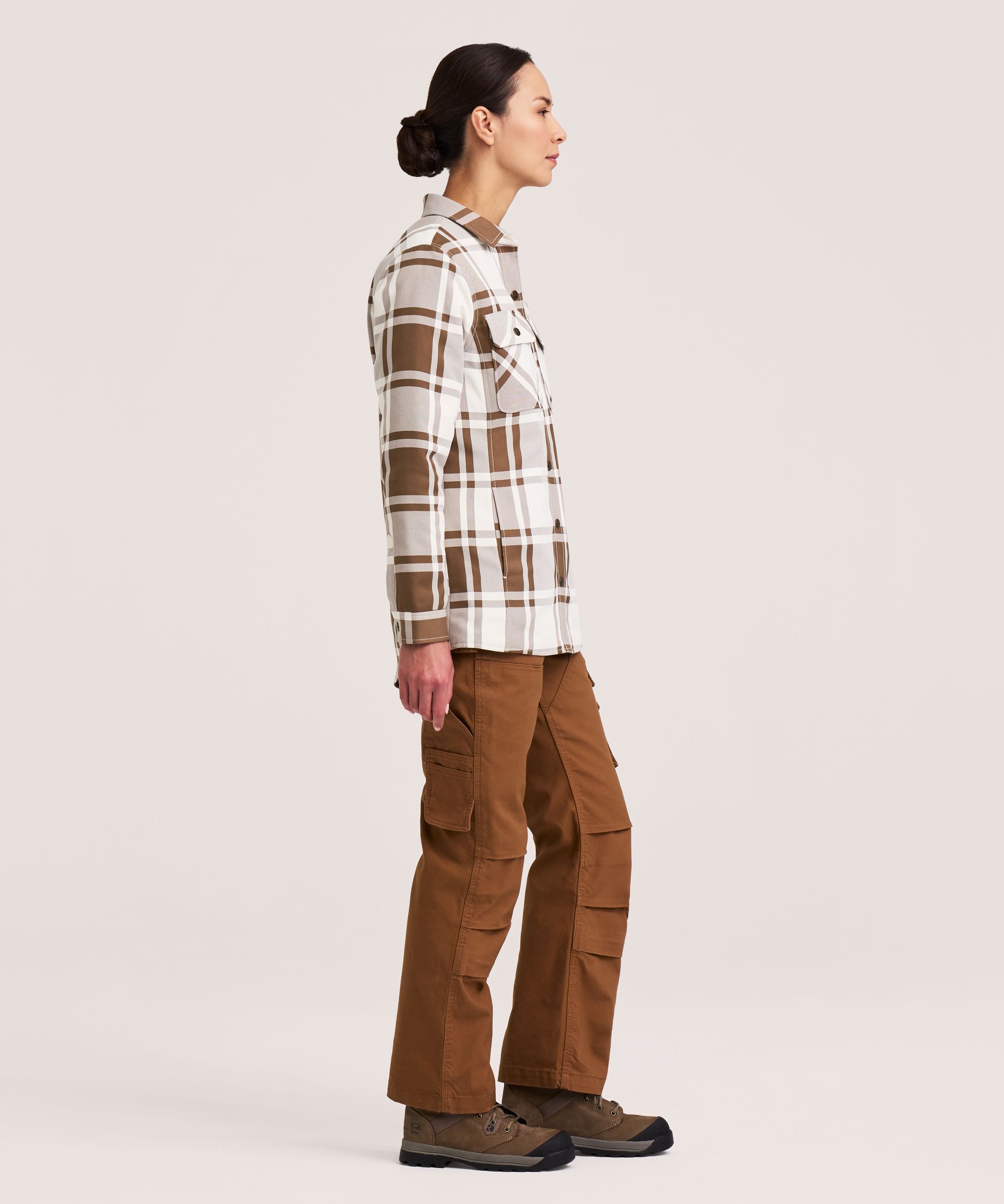 Dakota WorkPro Series Women's Tick and Mosquito Repellent Quilted Flannel Work Shirt