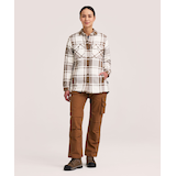 Dakota WorkPro Series Women's Tick and Mosquito Repellent Quilted Flannel Work Shirt Front_Flat