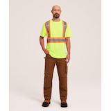Aggressor Men's Class 2 Hi-Vis Safety Shirt Front_Flat