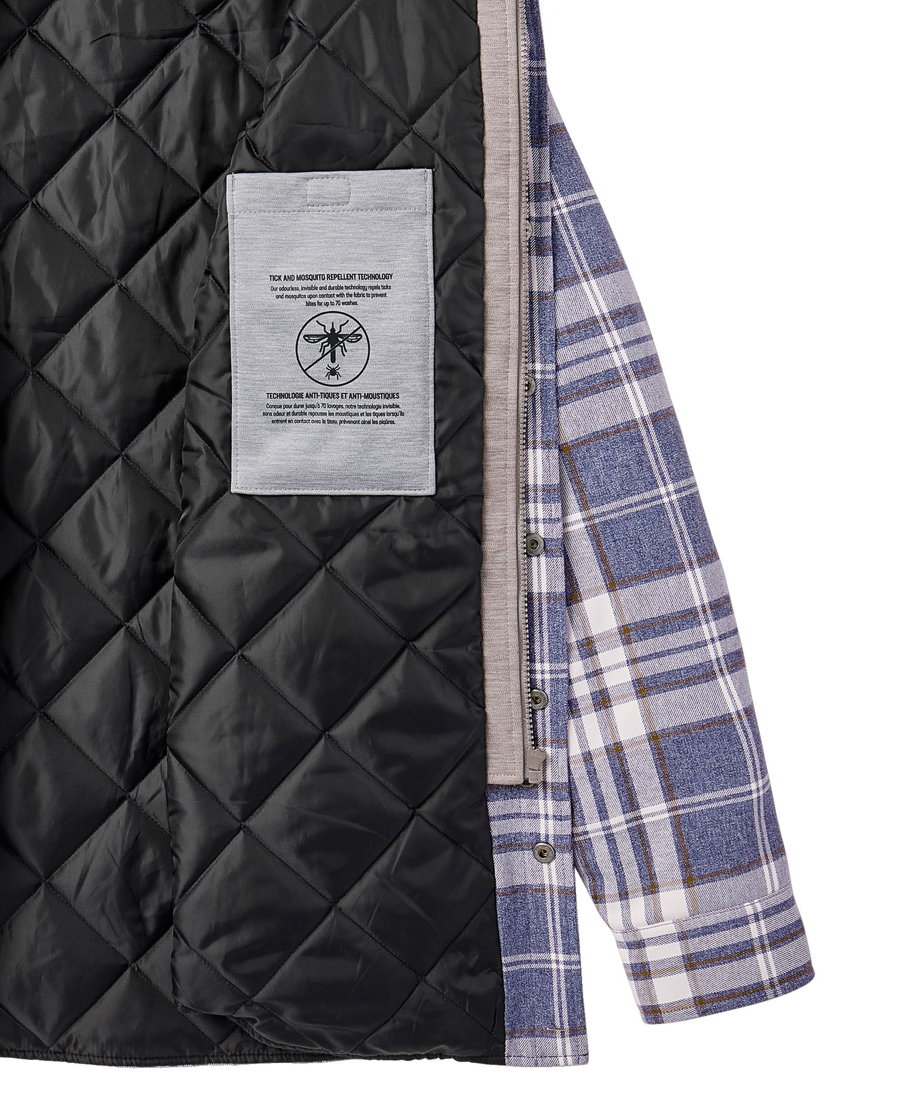 Dakota WorkPro Series Tick and Mosquito Repellant Quilted Flannel Work Shirt