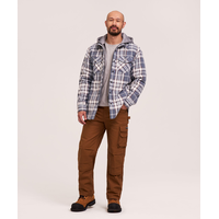 Dakota WorkPro Series Tick and Mosquito Repellant Quilted Flannel Work Shirt Front_Angled_Left
