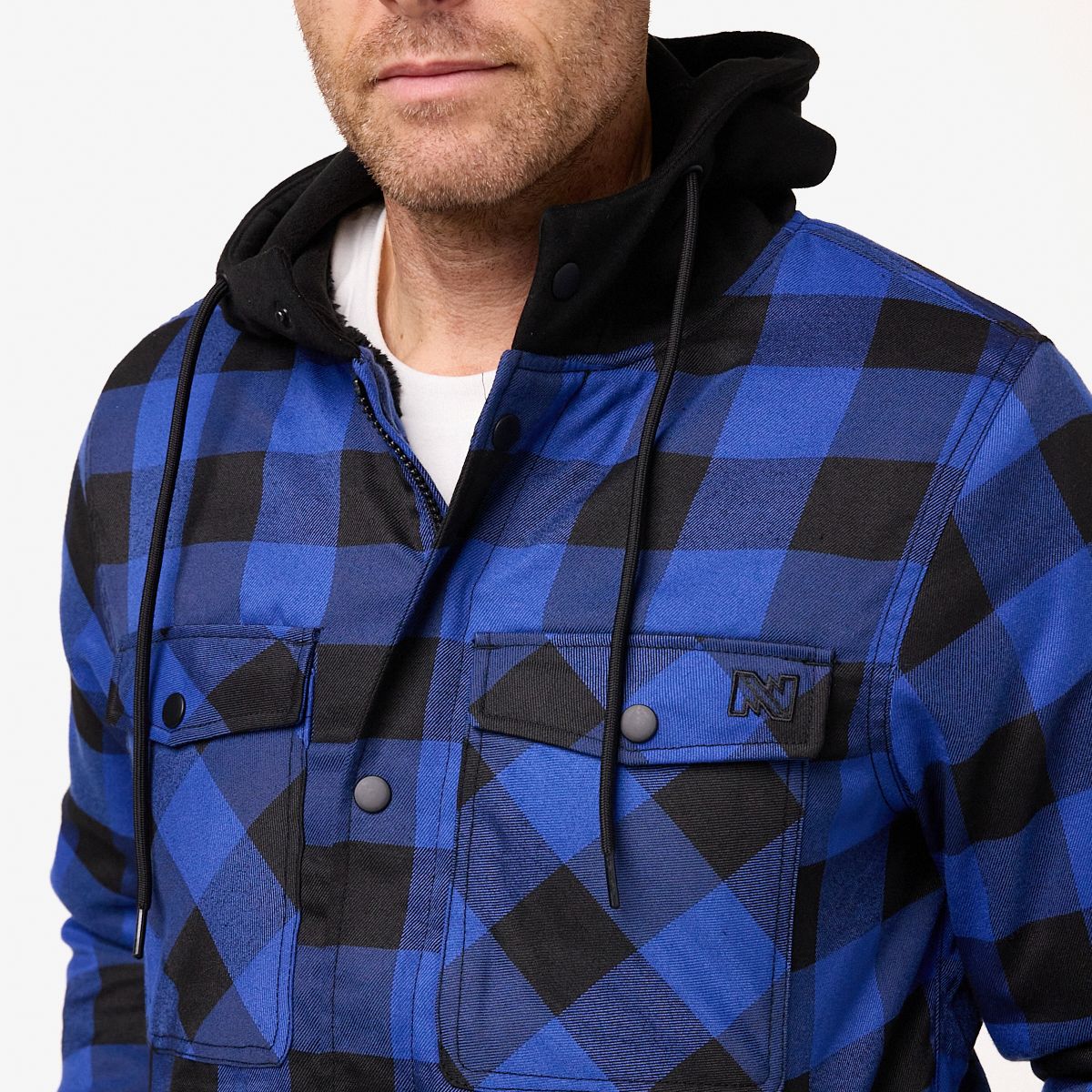 Veste en flanelle à capuche chauffante pour hommes, Mobile Warming by Fieldsheer