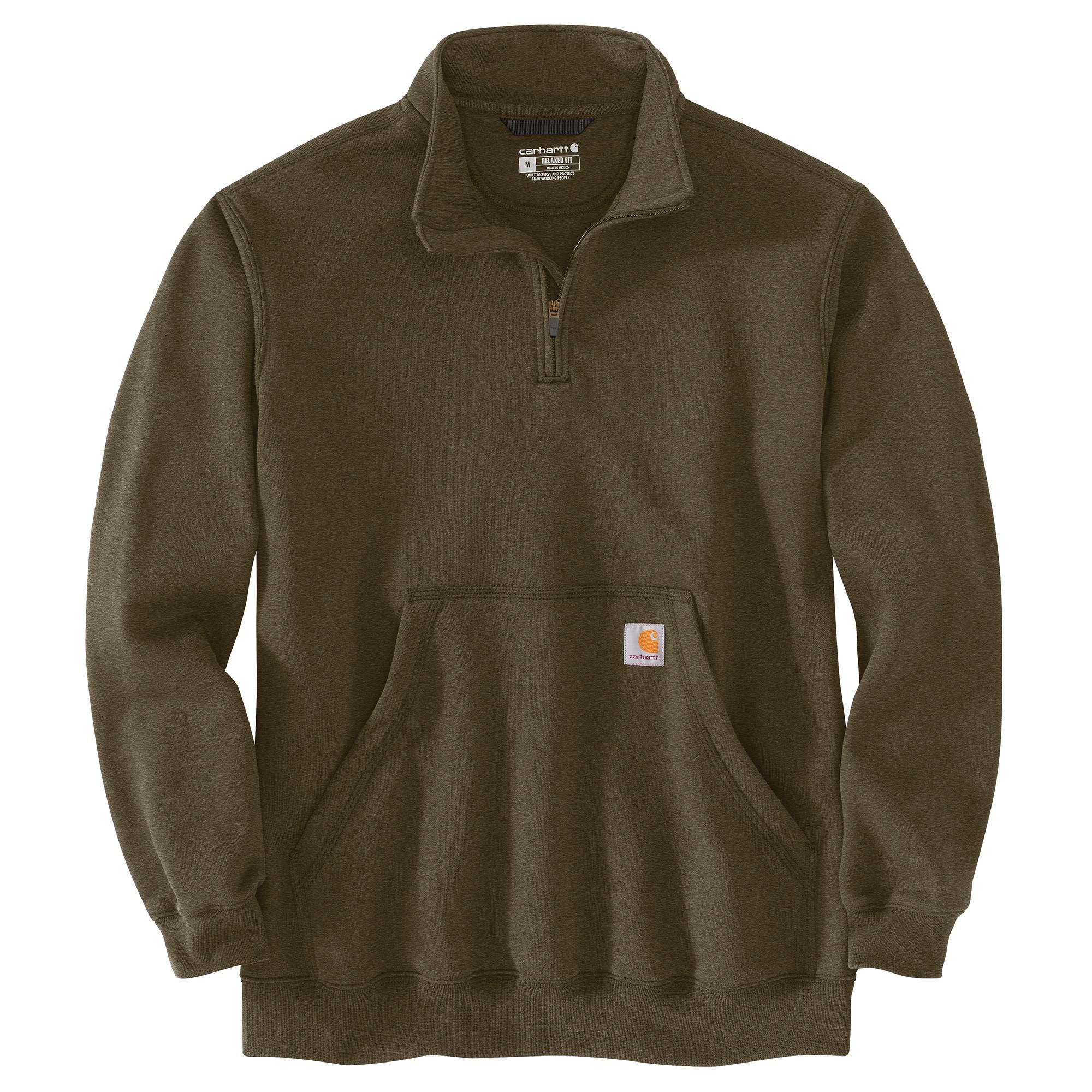 Carhartt Men's Midweight Mock Neck Quarter Zip Sweatshirt