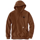 Carhartt Men's Logo Sleeve Pullover Hoodie Front_Flat