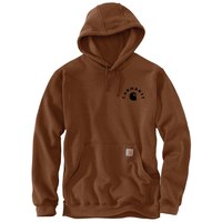 Carhartt Men's Logo Sleeve Pullover Hoodie Front_Flat