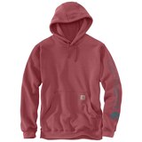 Carhartt Men's Logo Sleeve Pullover Hoodie Front_Flat
