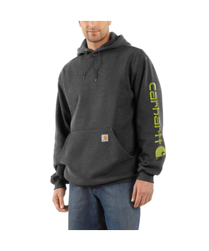 Carhartt Men's Midweight Hooded Logo Sleeve Sweatshirt