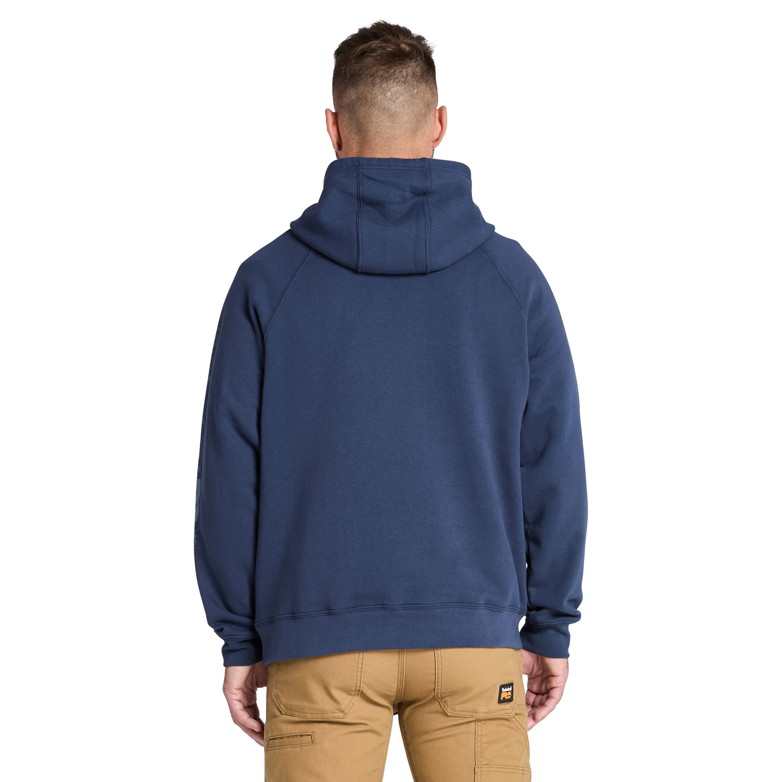 Chandail à capuche Timberland PRO RainRepel pour le travail avec logo sur la manche pour hommes, Hooded Honcho