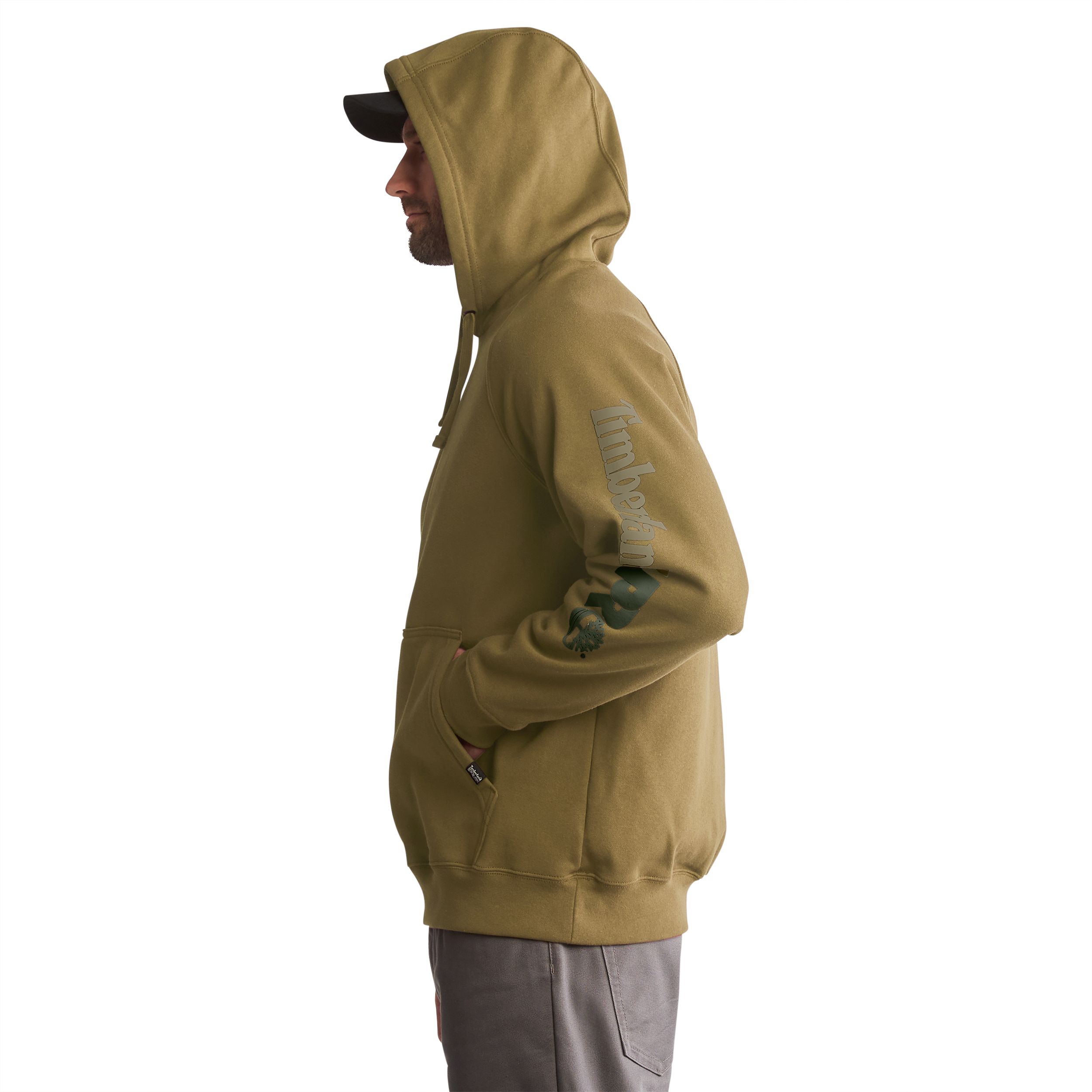 Timberland Pro Men's Hooded Honcho Sleeve Logo Hoodie