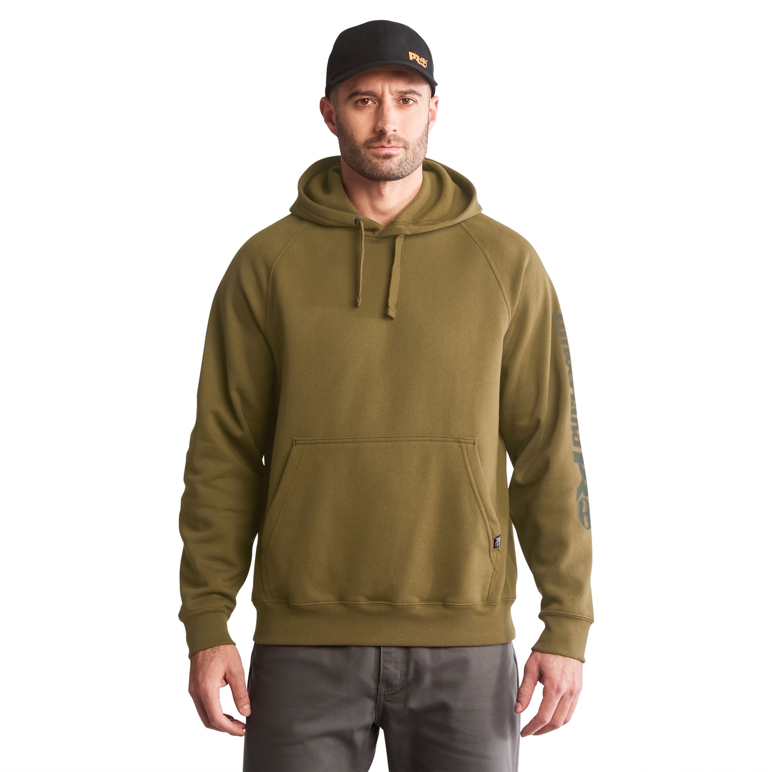 Timberland Pro Men's Hooded Honcho Sleeve Logo Hoodie