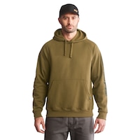 Chandail à capuche avec logo sur la manche pour hommes, Honcho, Timberland Pro Front_Flat