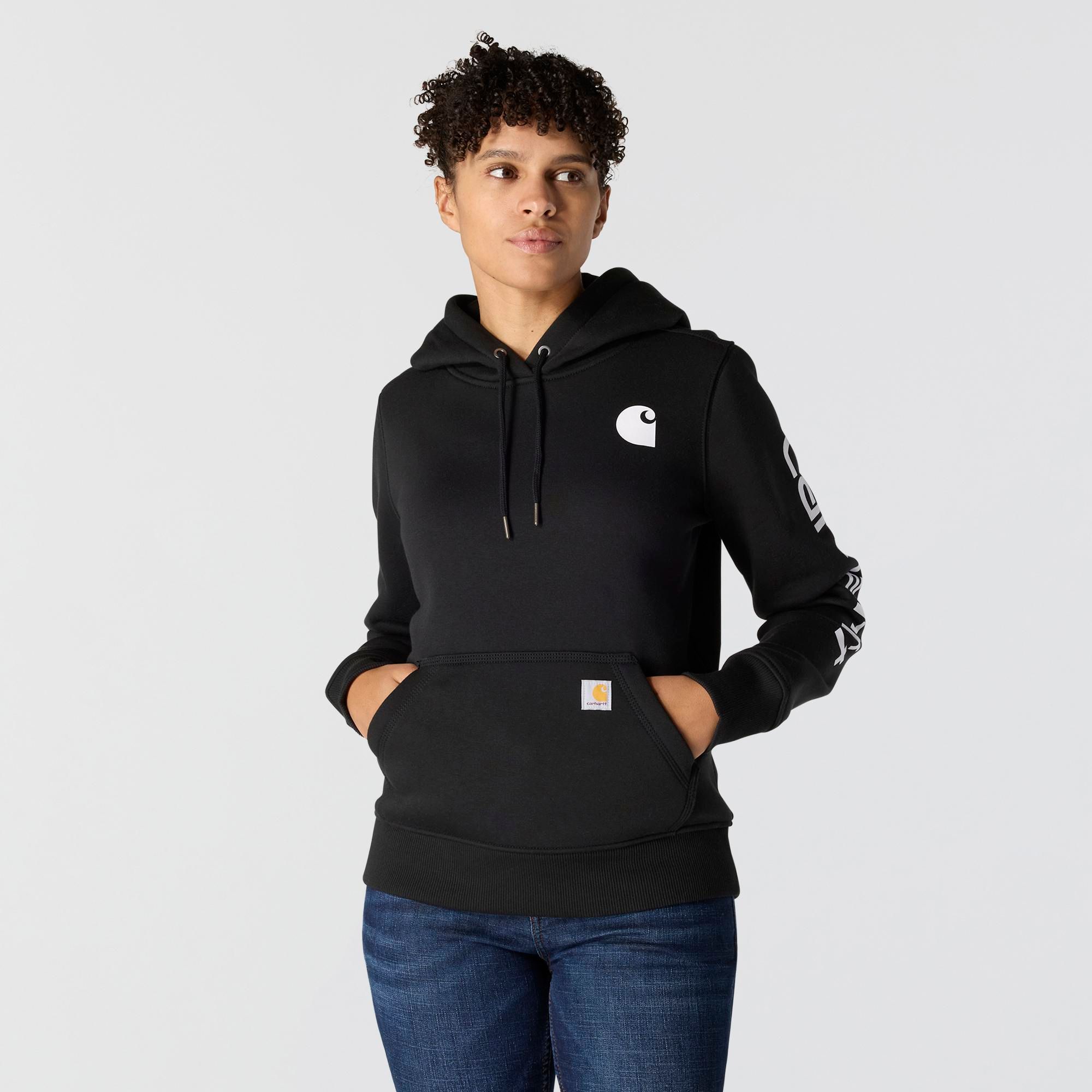 Carhartt Women's Relaxed Fit Logo Graphic Hoodie
